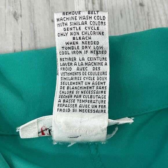 Vintage Talbots Long Sleeve Collared Button Up Belted Trench Shirt Dress Size 6 - Picture 6 of 16